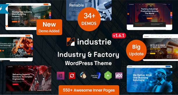 Industrie - Factory & Industry WordPress Theme v1.6.1