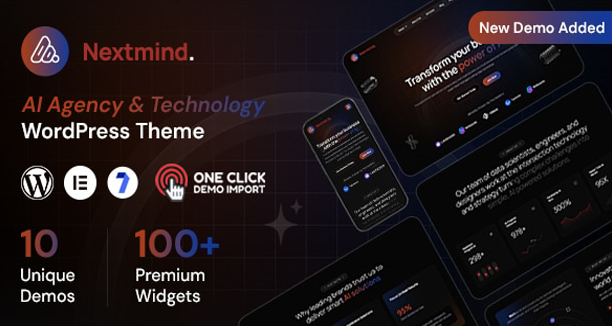 Nextmind - AI Agency WordPress Theme v1.0.8
