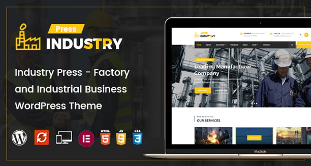 Industry Press - Factory and Industrial Business WordPress Theme v3.2