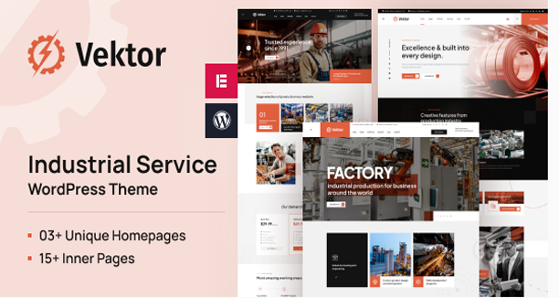 Vektor - Industrial Service WordPress Theme v1.0.5